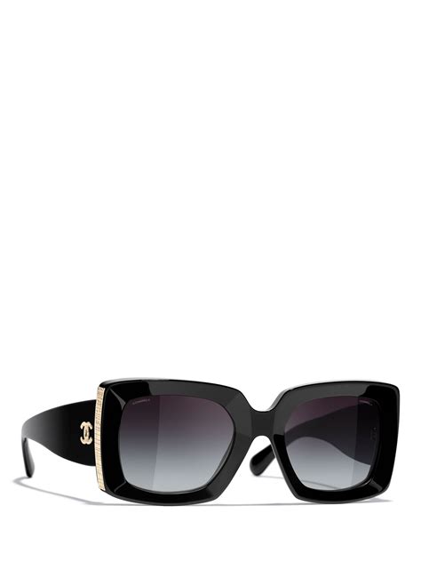 chanel black sunglasses s2|CHANEL Black Square Sunglasses – Labels Luxury.